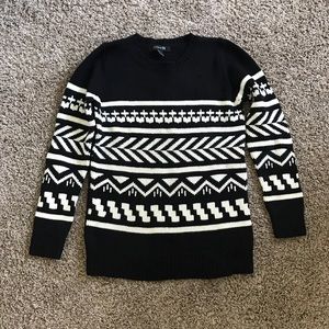 Aztec print sweater